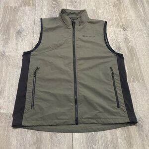 Beretta Vest Green Mesh Zip Up Pockets Shooting Hunting Skeet Fishing Men XL